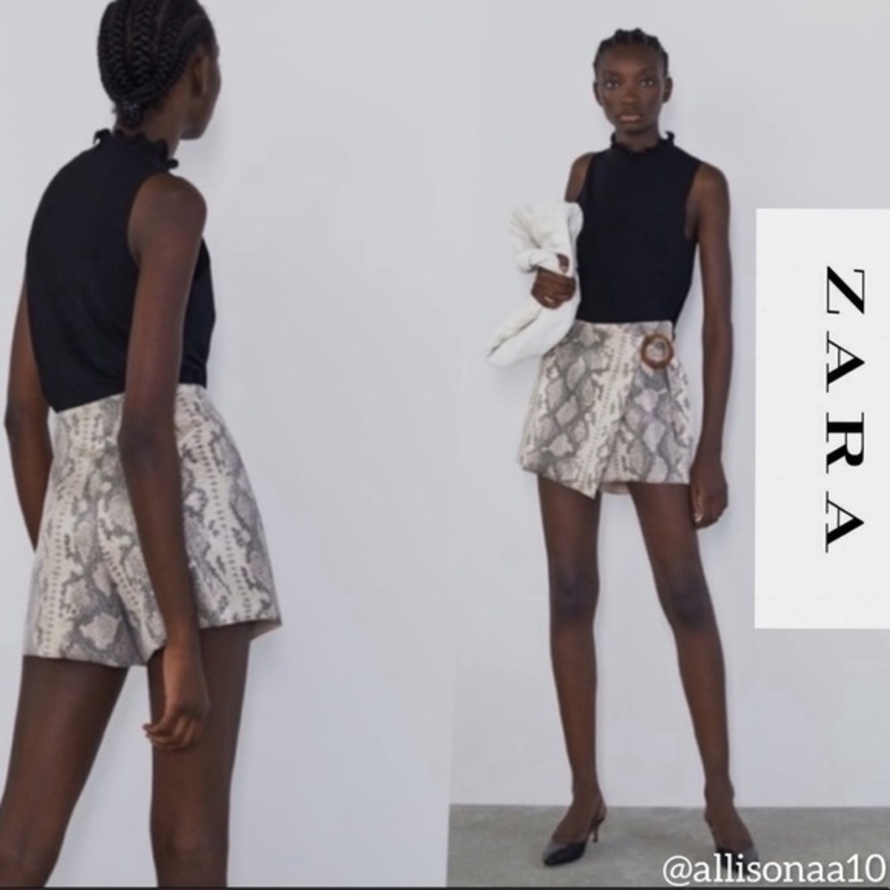 Zara snake print skirt